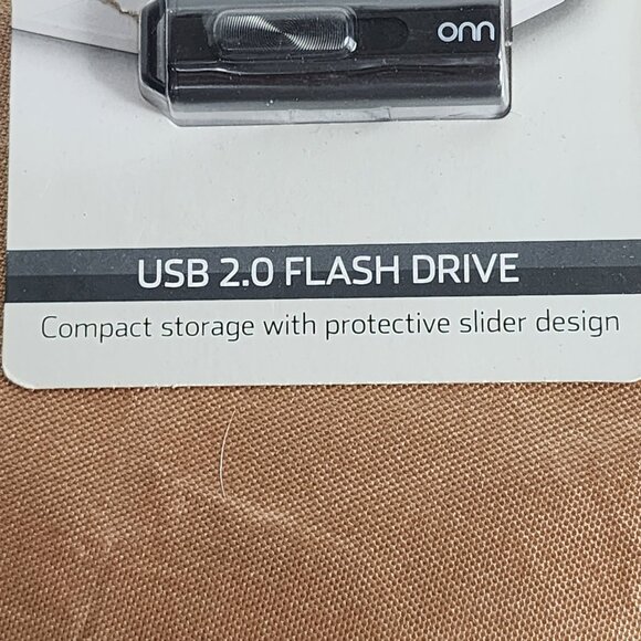 Onn USB 2.0 64GB Compact Storage with Protective Slider Design Flash Drive - Picture 4 of 16